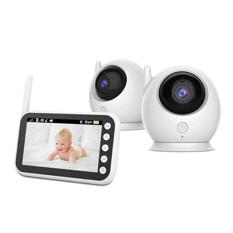

Ainhyzic Two Camera 2.4G 4 inch baby Nanny Camera Baby Monitor Video With IR Night Vision