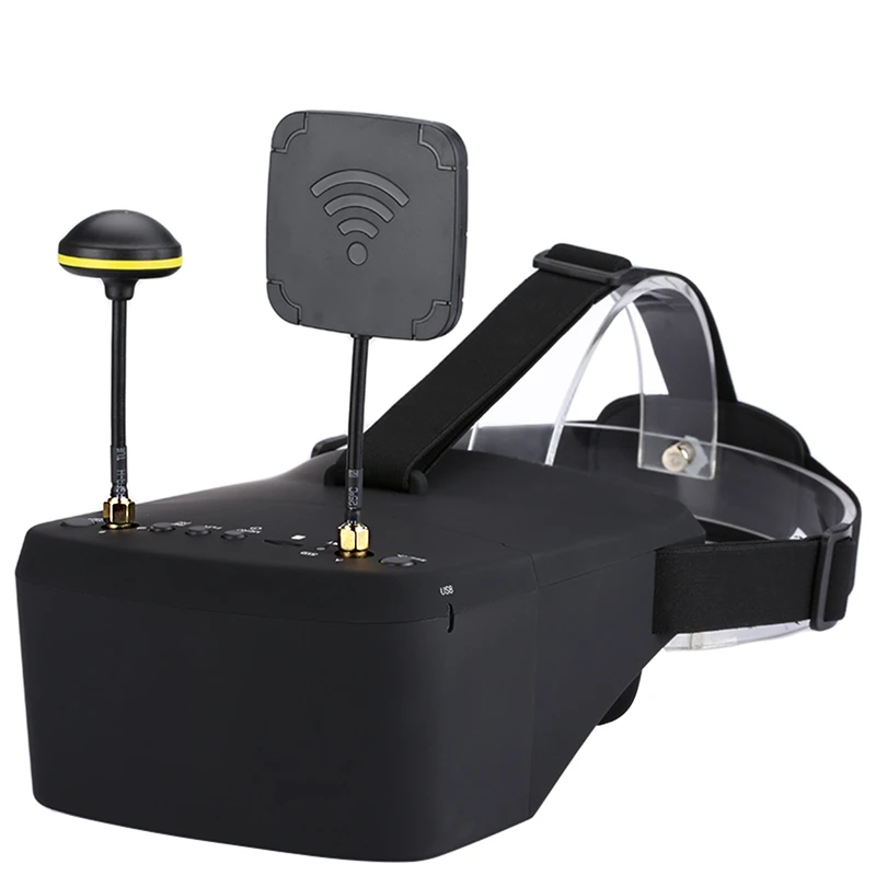 

LS-800D FPV Goggles 5.8G 40CH 5 Inch 854X480 Video Headset HD DVR Diversity with 2000MAh Battery for RC Model Video Function