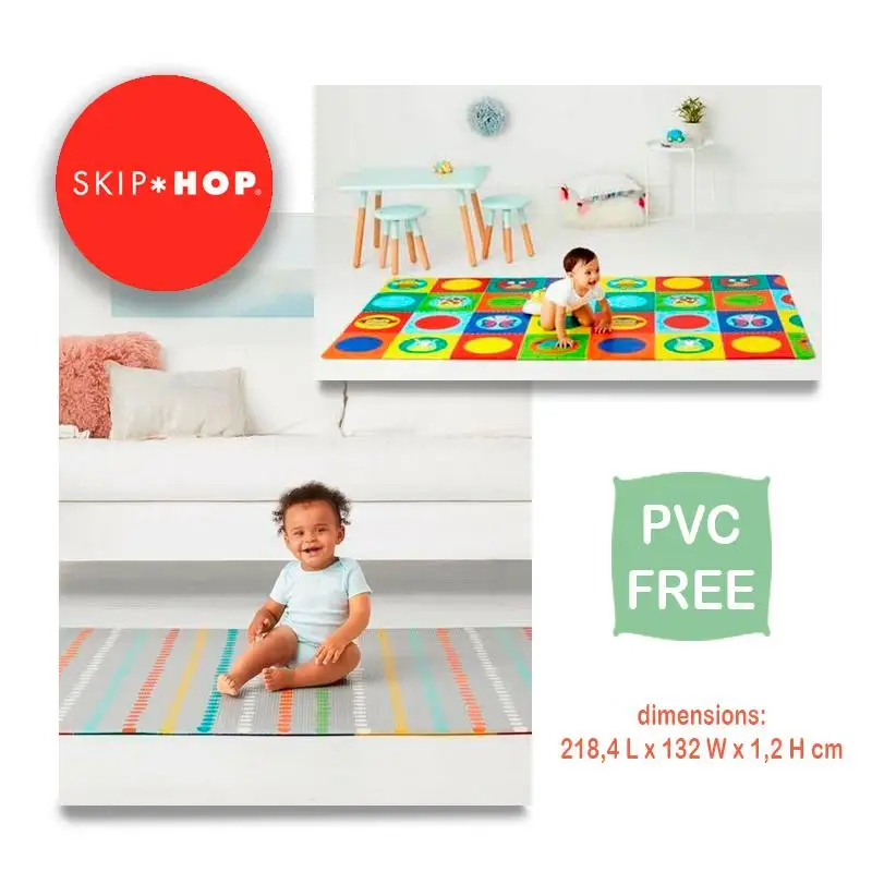 skip hop doubleplay reversible playmat zoo