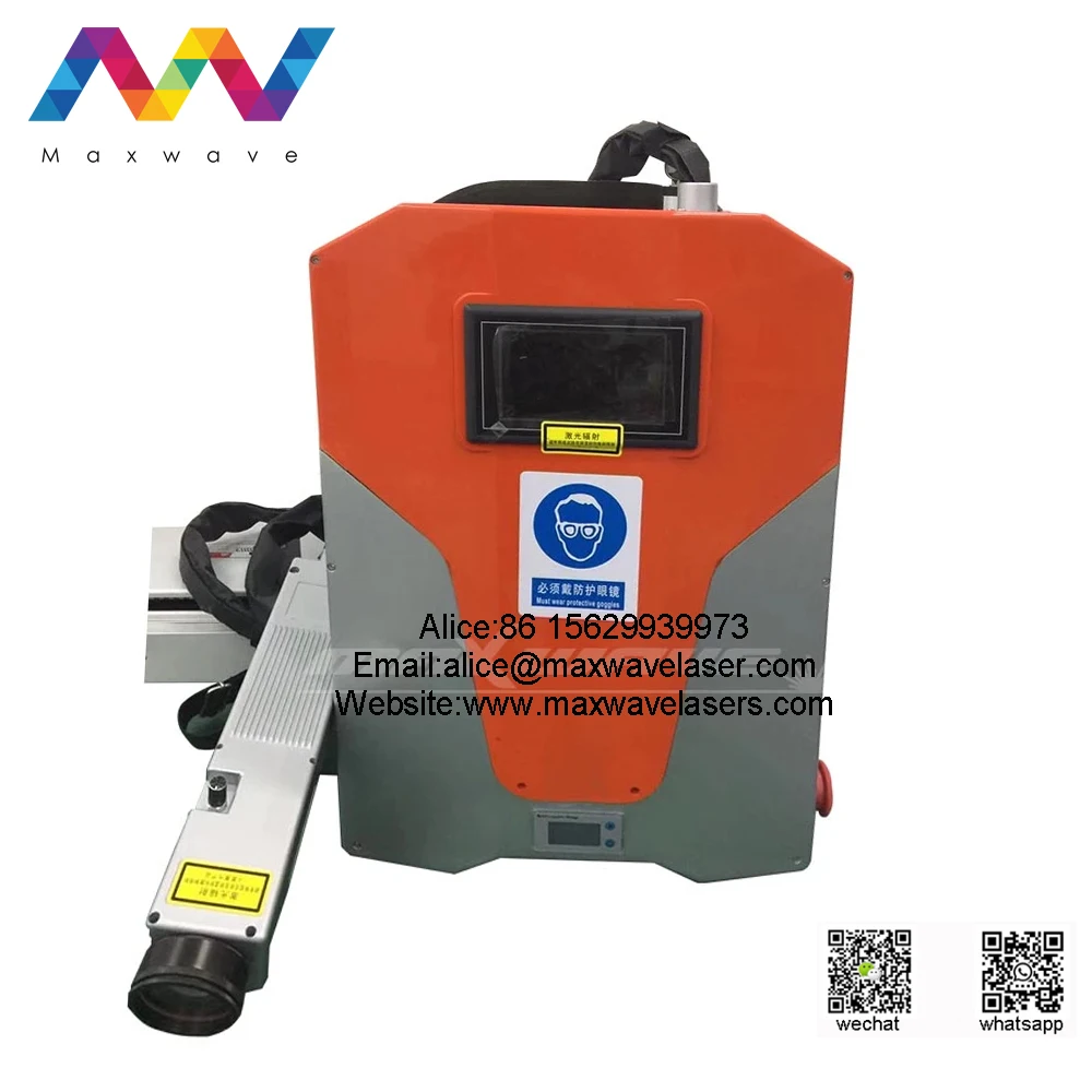 High Power 100w 200w 500w Laser Cleaning Machine Ipg Raycus Metal Rust