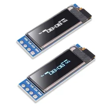 

DIY Display IC 0.91'' LCD Module OLED SSD1306 for Anduino 128x32 I2C White Blue DC 5V 0.91 Inch 6Pin IIC for Raspberry Pi 32