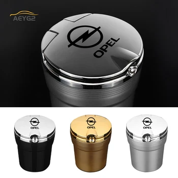 

For Opel Astra H Insignia Mokka Zafira Corsa Omega Vectra Accessories Car Ashtray With Led Light Cigarette Smoke Travel Remover