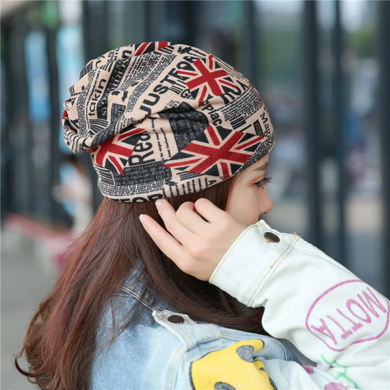 New Spring And Autumn Beanie Hat Women Men Double Used Slouchy  Design Hats For Ladies  Fashion Hip-hot Skullies Beanies Bonnet black skully hat