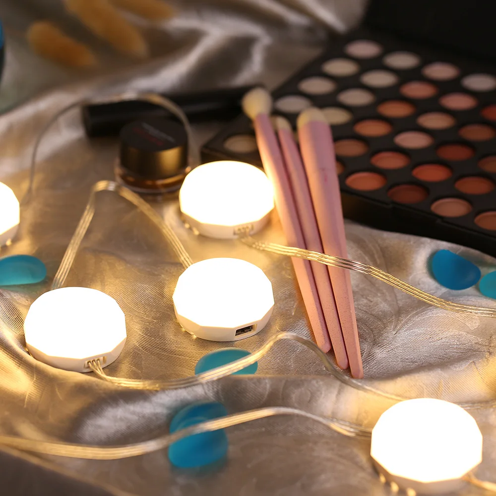 

Makeup Mirrors LED Vanity Mirror Lights Dimmable 4 Pcs Light Bulbs Set Lighting Fixture Strip for Dressing Room Vanity Table