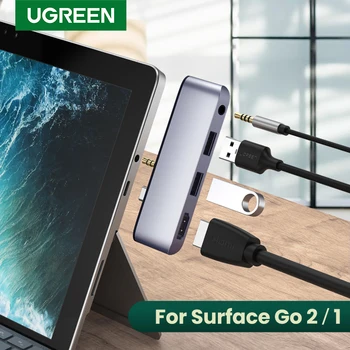 

UGREEN Hub for Surface Go 2/1 USB Type C HUB USB C TO USB 3.0 4K HDMI 3.5mm Adapter Docking Station For Microsoft Surface Go HUB