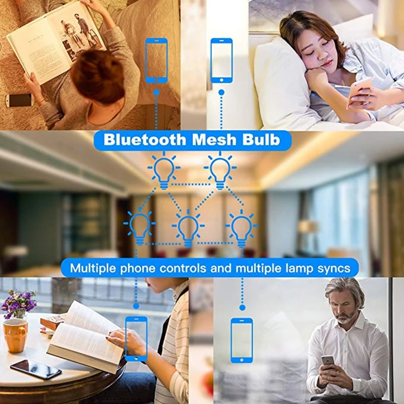 E27 RGB LED Bulb Lights 4.5W Changeable Colorful LED Lamp With Remote Control,Works With Amazon Alexa, Google, IFTTT, Tmall