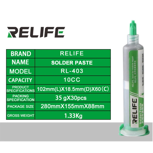 Estaño En Pasta 30gr Relife – Edisel Tool Store