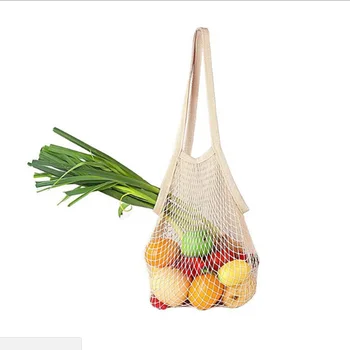 

2pcs All cotton mesh bag Shopping bag Fruit mesh bag Vegetable mesh bag