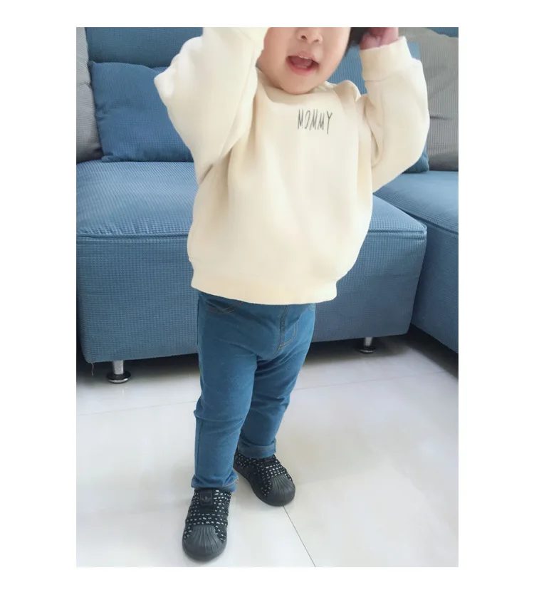 Модель года, новая стильная Весенняя детская одежда в Корейском стиле для младенцев Детские трусы для мальчиков и девочек, детские трикотажные брюки