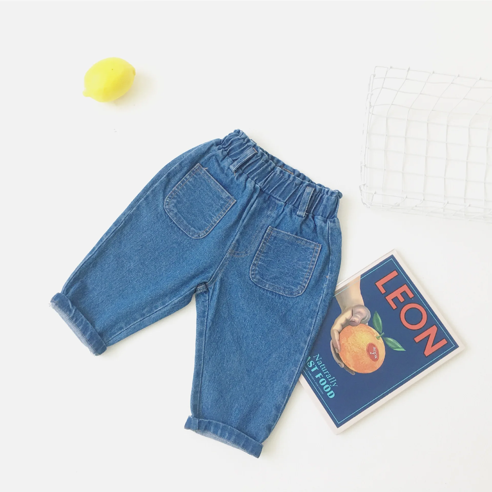 MILANCEl/Детские джинсы; брюки с передним карманом для девочек и мальчиков; повседневные джинсы для девочек