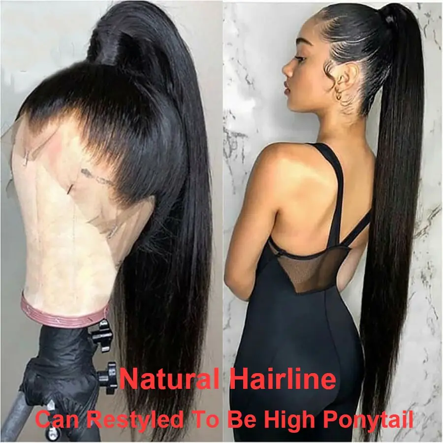Прямой парик на сетке спереди прямые парики 13x4 плотностью 250 Remy 4x4|wigs for blacks|wigs black