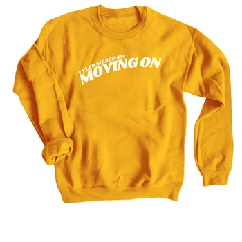 

Moving On Crewneck Sweatshirt cotton yellow tops grunge slogan quote funny gift street style vintage pullovers vintage top-M951