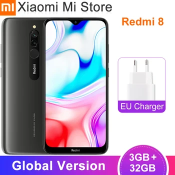 

Global Version Xiaomi Redmi 8 3GB 32GB Snapdragon 439 Octa Core 6.22” HD+ Display 12MP Camera Mobile Phone 5000mAh Battery