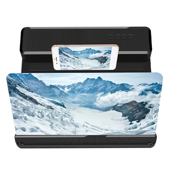 

New Mobile Phone Curved Screen Amplifier HD 3D Video Mobile Phone Magnifying Glass Stand Bracket Phone Foldable Holder