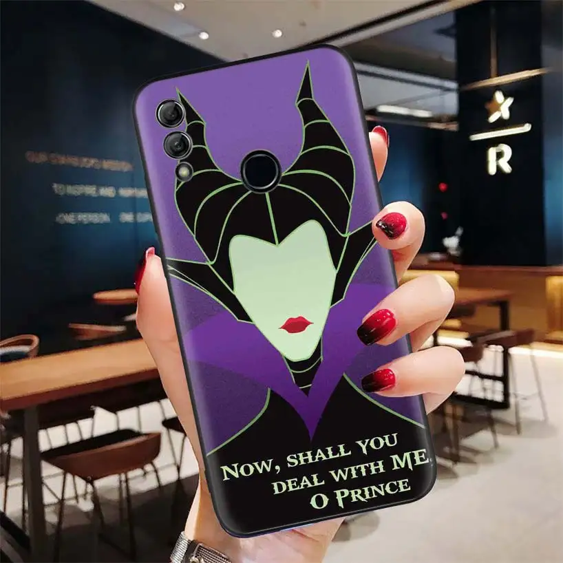 Малефисента госпожа зла черный чехол для huawei Y9 Y5 Y6 Y7 Honor 10 9 Lite 9X8X8 S 8A фотоаппаратов моментальной печати 7S 7A 10i 20i V20 для телефона с бумажником и Кепки - Цвет: BD245-10