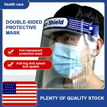 

10Pcs Full Protection Mask Anti-droplets Anti-fog Dust-proof Face Shield Protective Cover Transparent Face Eyes Protector Safety