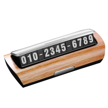 

Universal Car Temporary Parking Card Luminous Car Parking Phone Number Plate with 6 set of 0-9 luminous magnetic rubber numbers