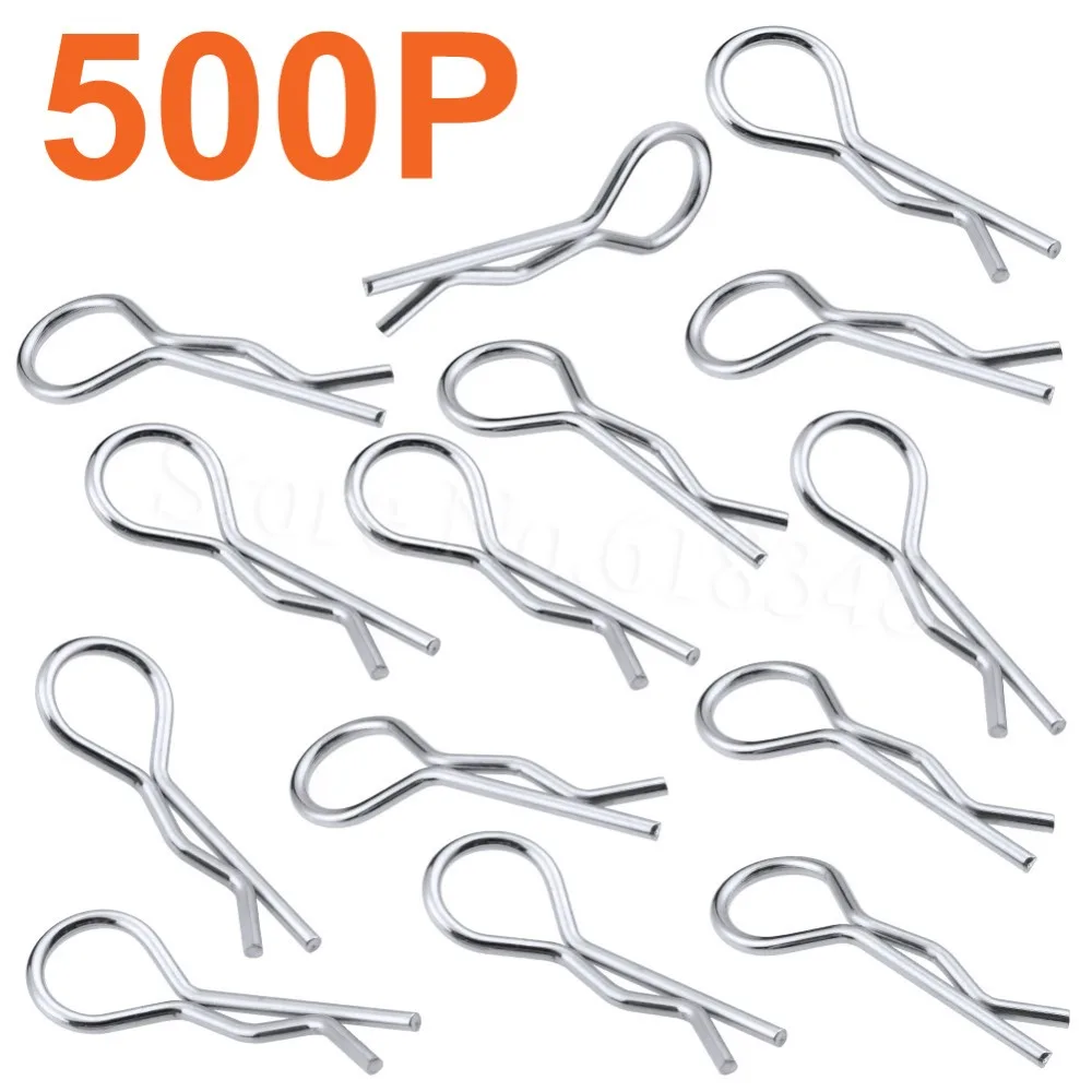 Оптовая продажа 500 шт./лот зажимы для кузова R болты 1:10 1/12 1/16 запчасти корпуса