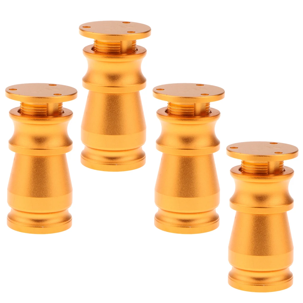 Golden - 8cm Упаковка 4 прочная мебель ноги диван ноги алюминиевый сплав диван/стул/кровать F - Цвет: Golden - 8cm