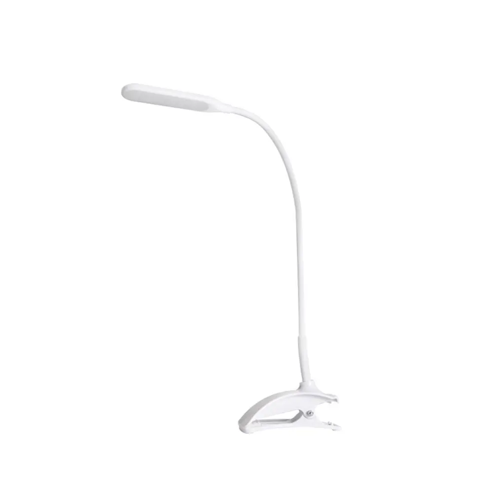 

Clip Desk Lamp Eye Protection Dimmable Silica Gel Table Reading Lamp Touch Table Light Blowing Control USB charging