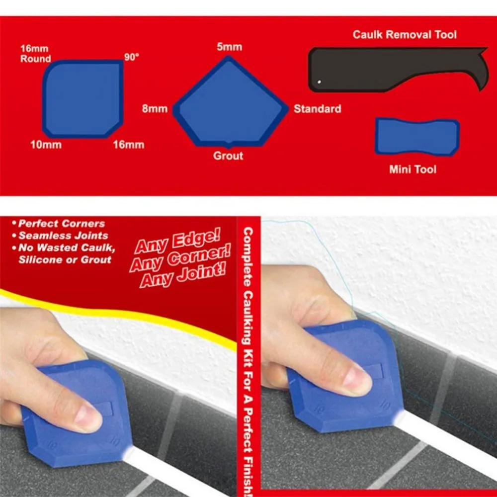  New Door Silicone Sealant Spreader Spatula Scraper Cement Caulk Removal Tool DIY Window Finishing S