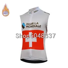 AG2R безрукавки для велоспорта трикотажные зимние термо одежда велосипедный жилет трикотаж Ropa Maillot велосипедный жилет