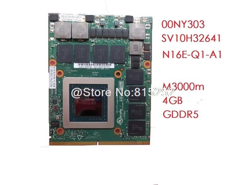 Видеокарта MXM интерфейс для lenovo Thinkpad P70 P71 N17E-Q1-A1 NVIDIA Quadro SV10L82845 N16E-Q1-A1 00NY303 |