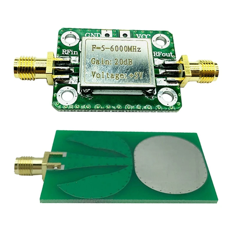 5M-6GHz RF Broadband Wideband Signal Power Amplifier with 20dB Gain 5V DC 