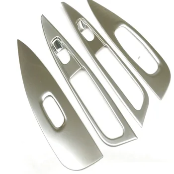 

For Nissan Qashqai 2014 2015 2016 2017 Car Styling ABS Chrome Armrest Door Window Switch Panel Cover Trim