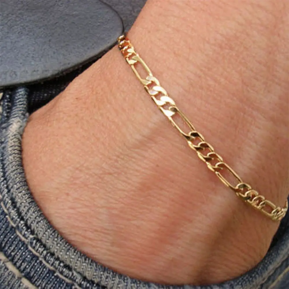 1 PCS Unisex Womens Men Fashion Simple Figaro Link Chain Ankle Bracelet Anklet Foot Jewelry 1 PCS Unisex Womens Men Fashion Simple Figaro Link Chain Ankle Bracelet Anklet Foot Jewelry