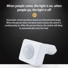 

PIR Sensor Switch Small Metal Tube Induction Switch Sensor Infrared Human Body Induction Mini Sensor Light Switch AC85V-240V