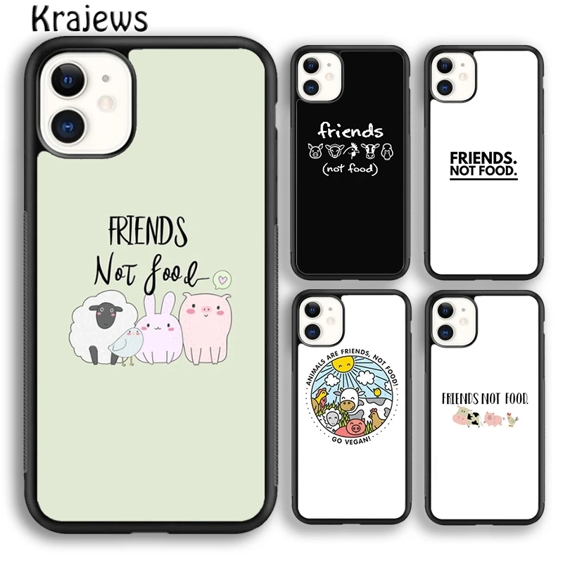 Чехол для телефона с цитатами Friends not Food iPhone 5 SE 6s 7 8 plus X XS XR 11 12 13 pro max Samsung Galaxy S8 S9 S10 |
