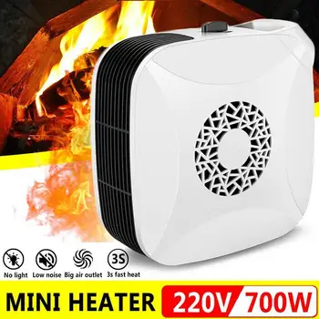 

700W Mini Fan Heater Portable Electric Heater Desktop Heating Warm Air Fan Home Office Room Heaters Handy Air Heater Warmer Fan