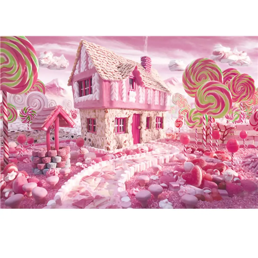 

Educational toys 1000 pieces of adult puzzle difficult candy house early development of intellectual puzzle landscape style gift