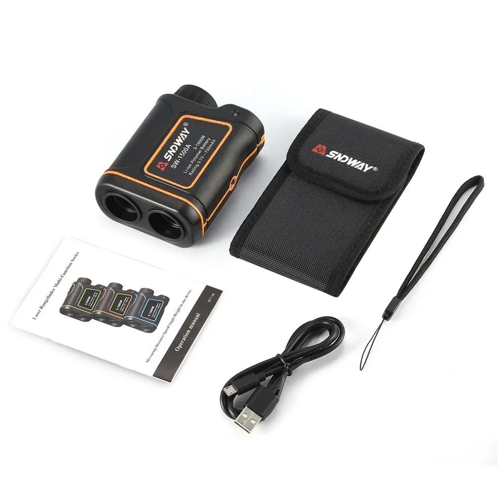 

SW-1500A Monocular Telescope Laser Rangefinder 1500m Trena Laser Distance Meter Golf Hunting laser Range Finder