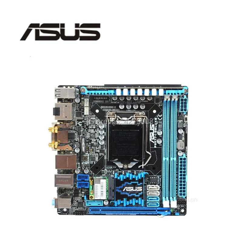 Mini-ITX HTPC 17*17 разъем LGA 1155 PCI-E 3,0 USB3.0 SATA3.0 для ASUS P8Z77-I DELUXE настольная материнская плата Z77 DDR3 б/у материнская плата