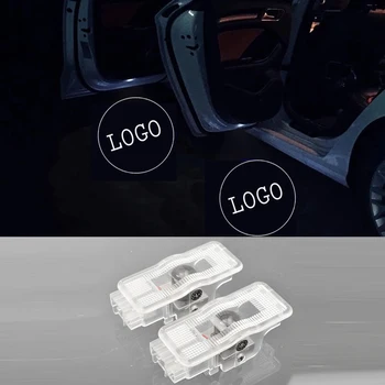 

For Peugeot 408 508 RCZ 1007 3008 2 Pieces Car Door Led Welcome Light 3D Logo Laser Projector Ghost Shadow Lamp