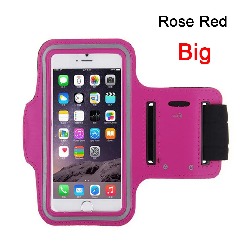 Универсальный уличный спортивный держатель для телефона, нарукавный чехол для Xiaomi Mi 9, спортивная беговая сумка для телефона, нарукавник, чехол для huawei P20 Lite - Цвет: Big Rose