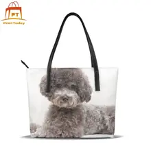 Сумка Для Пуделя, Сумки Для Пуделя с верхней ручкой, Подростковая Высококачественная кожаная сумка-тоут, трендовые женские сумки