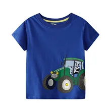 Импортные товары; детская одежда для мальчиков; сезон лето; короткий рукав; европейский и американский стиль; Чистый хлопок; детская футболка