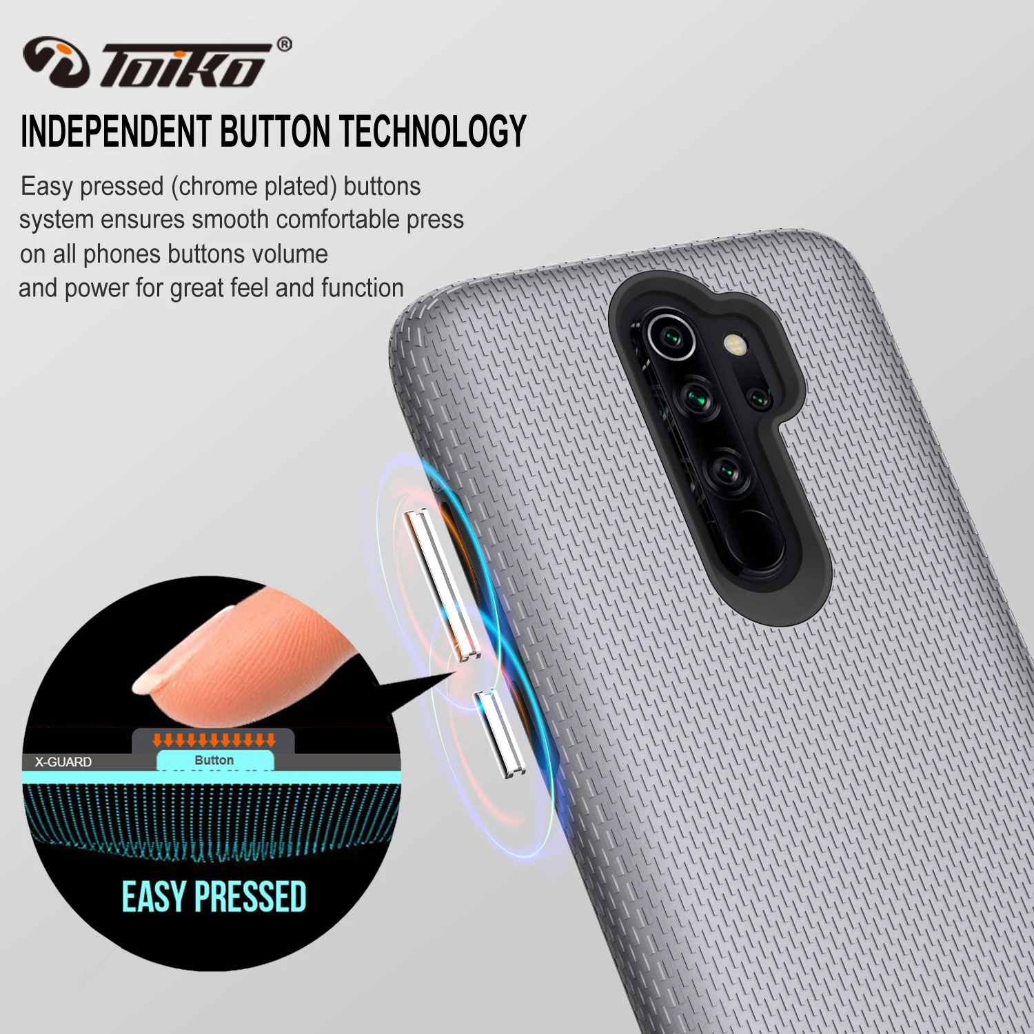 Противоударная задняя крышка toyko X Guard 2 в 1 для xiaomi Redmi Note 8 Pro, чехол из ТПУ и поликарбоната, прочная броня, защитный чехол для телефона