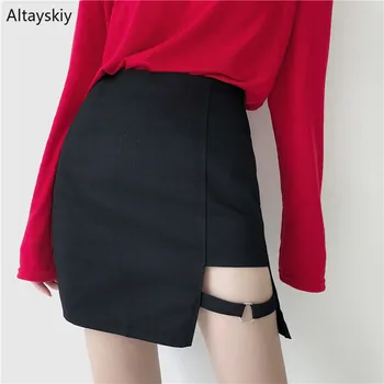 

Skirts Women Spring Summer Trendy High Quality Streetwear All-match Simple Korean Style Empire Mini A-Line Solid Casual Womens