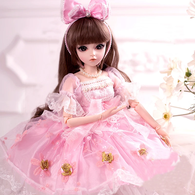 UCanaan 18 шаровых суставов 1/3 23,6 ''BJD SD куклы с одеждой наряд обувь парик волосы макияж для девочек подарок и коллекция кукол - Цвет: Emily