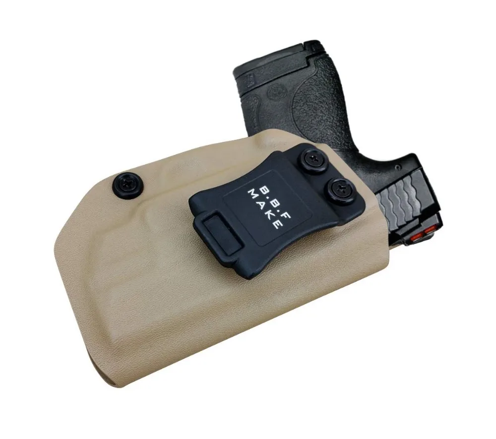Case de Ocultação de Armas B.b.f Make Kydex Holster Serve Para: m & p Escudo 9 mm - . 40 s w Laser Gun Coldres Ocultaram Transportar Bolsa Iwb 10 M & P Escudo 9 MM .