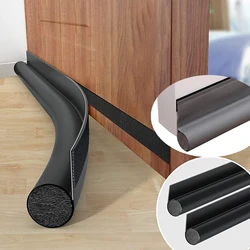 1 Pcs Door Draft Stopper Weather Stripping Door Sweep Adjustable Door Draft Blocker Insulator Door Seal Strip Home Accessories
