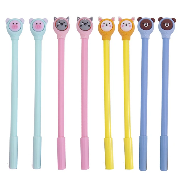 Stylos de papeterie fantaisie, 24 pièces/lot, stylo à Gel, Animal