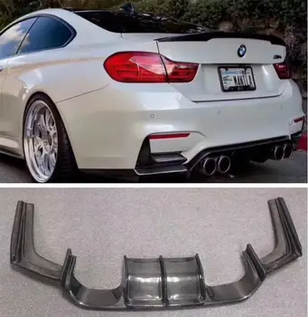 

ABS BLACK / CARBON FIBER REAR BUMPER TRUNK LIP SPOILER DIFFUSER For BMW F80 M3 F82 F83 M4 2014 2015 2016 2017 20182019