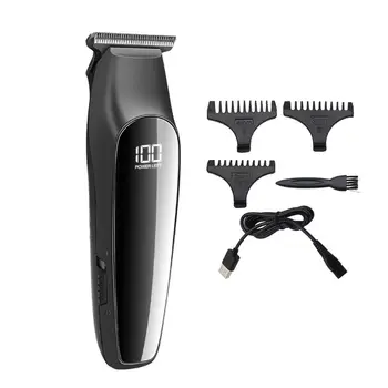 

Professional Hair Clippers Men T-Blade Beard Trimmer Barber Grooming Cordless R9UD