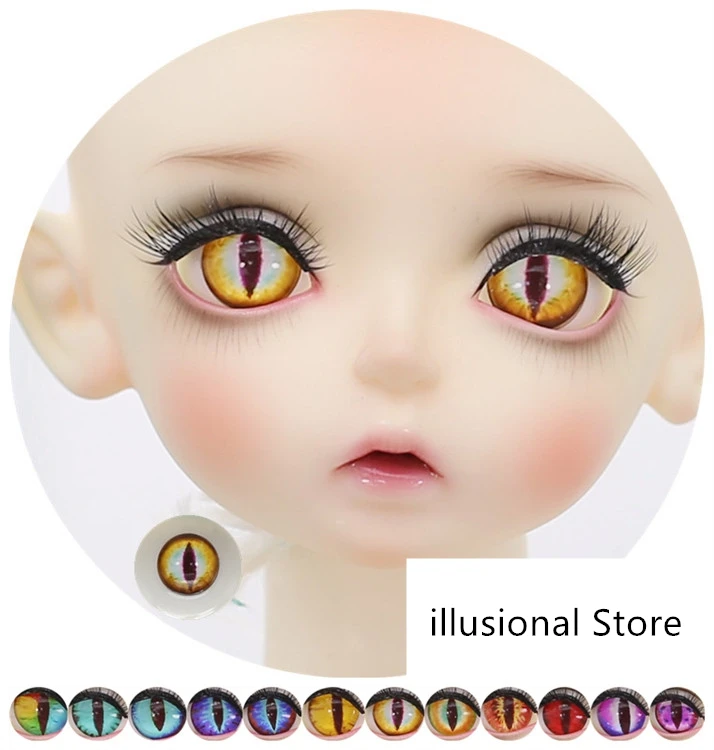 BJD SD кукольный глаз 12mm14mm16mm18mm глаза для кукол куклы игрушки sd кошка глазное