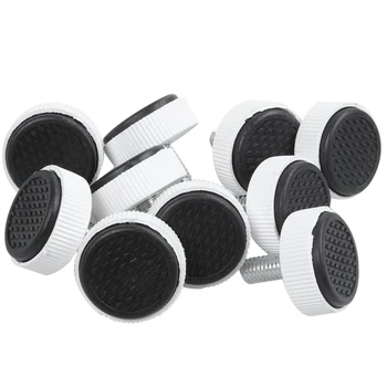 

M8 x 15mm Adjustable Screw on Furniture Glide Leveling Feet Leg 10pcs